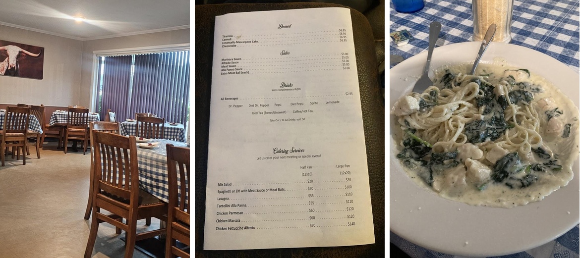 Anconna Italian Restaurant Menu