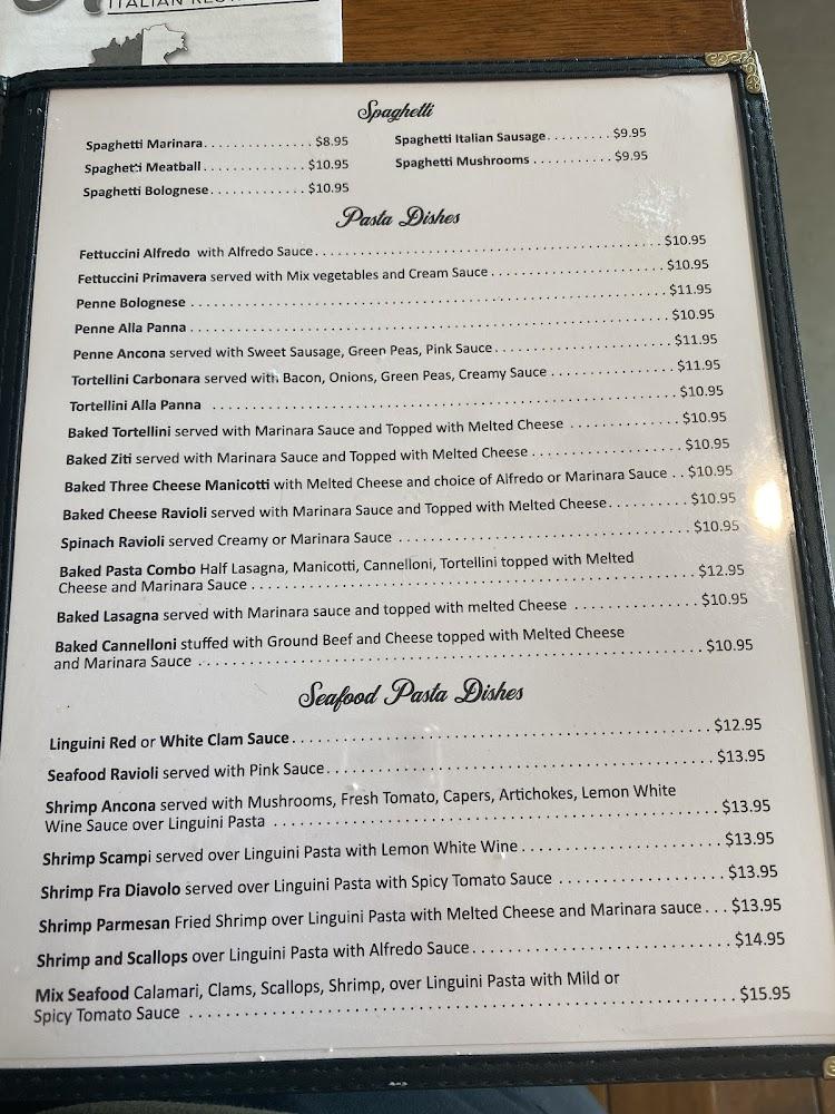 Anconna Italian Restaurant Menu image 3
